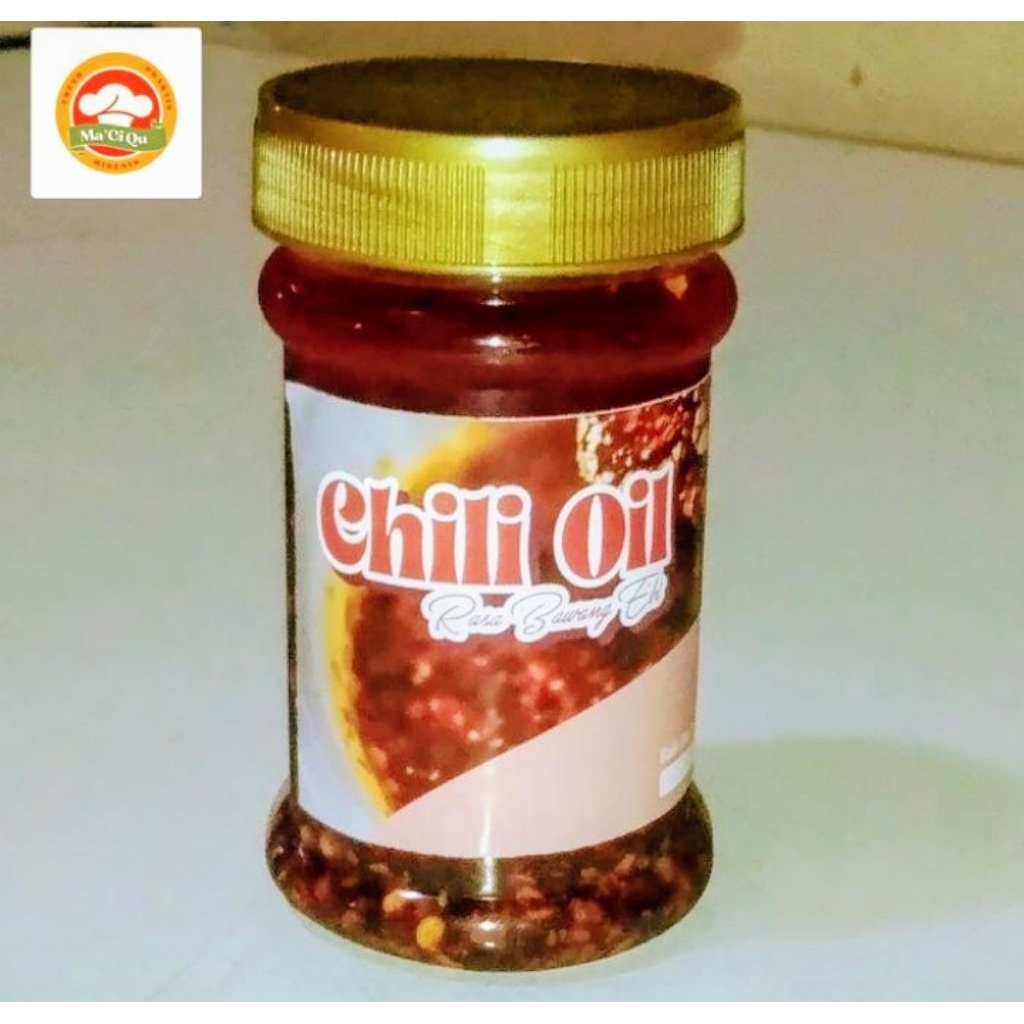 

Chili oil minyak cabe bawang ebi halal