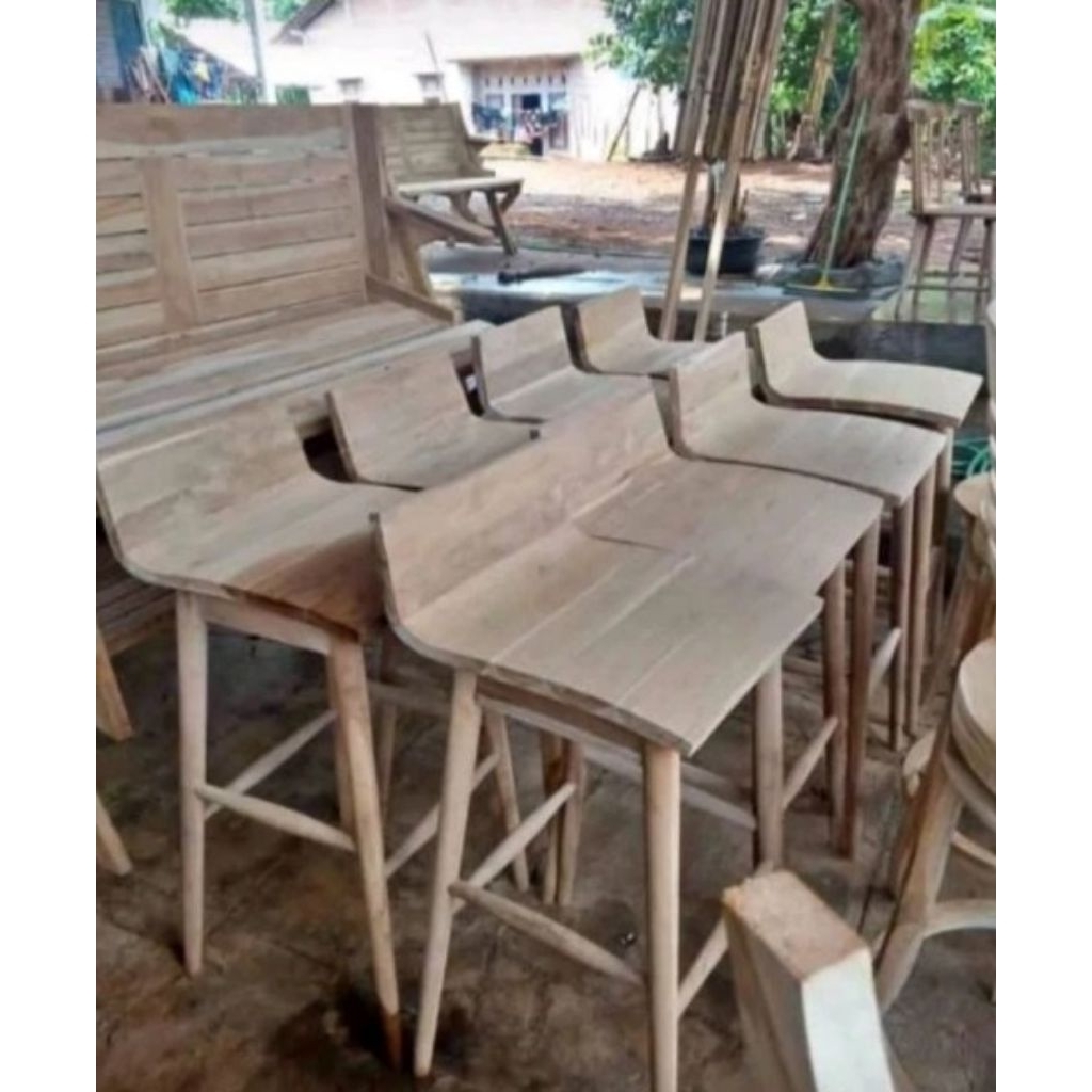 Kursi Bar Minimalis Kayu Jati Kursi Bar Klasik Kayu Jati Kursi Bar Kayu Jati