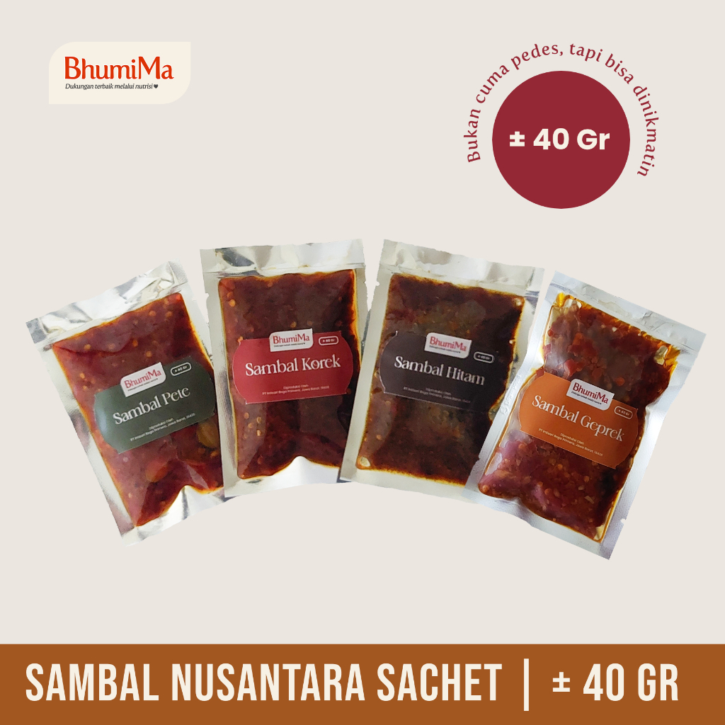 

BhumiMa Sambal Sachet Nusantara | Sunday fresh