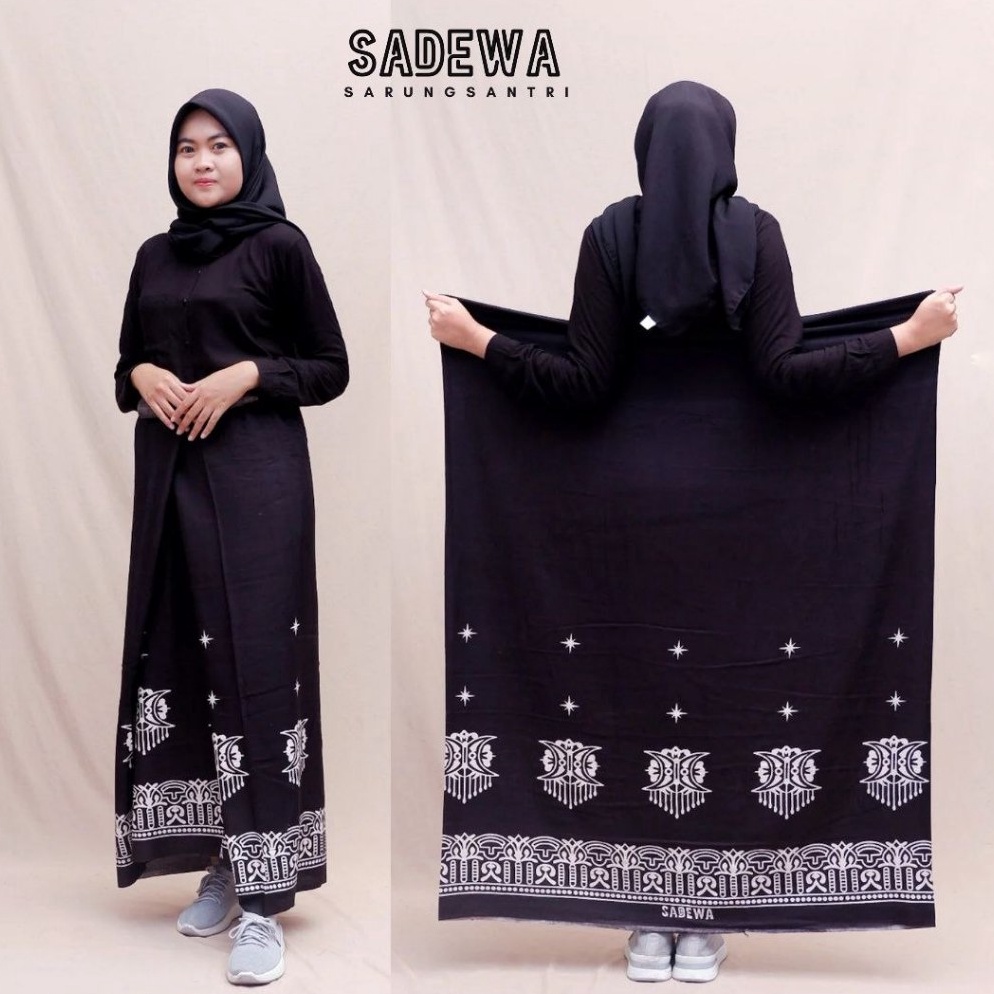 KODE C67O KASHAFA  Sarung Goyor Santri Wanita Batik Termurah Samping MONOKROM Terbaru 223