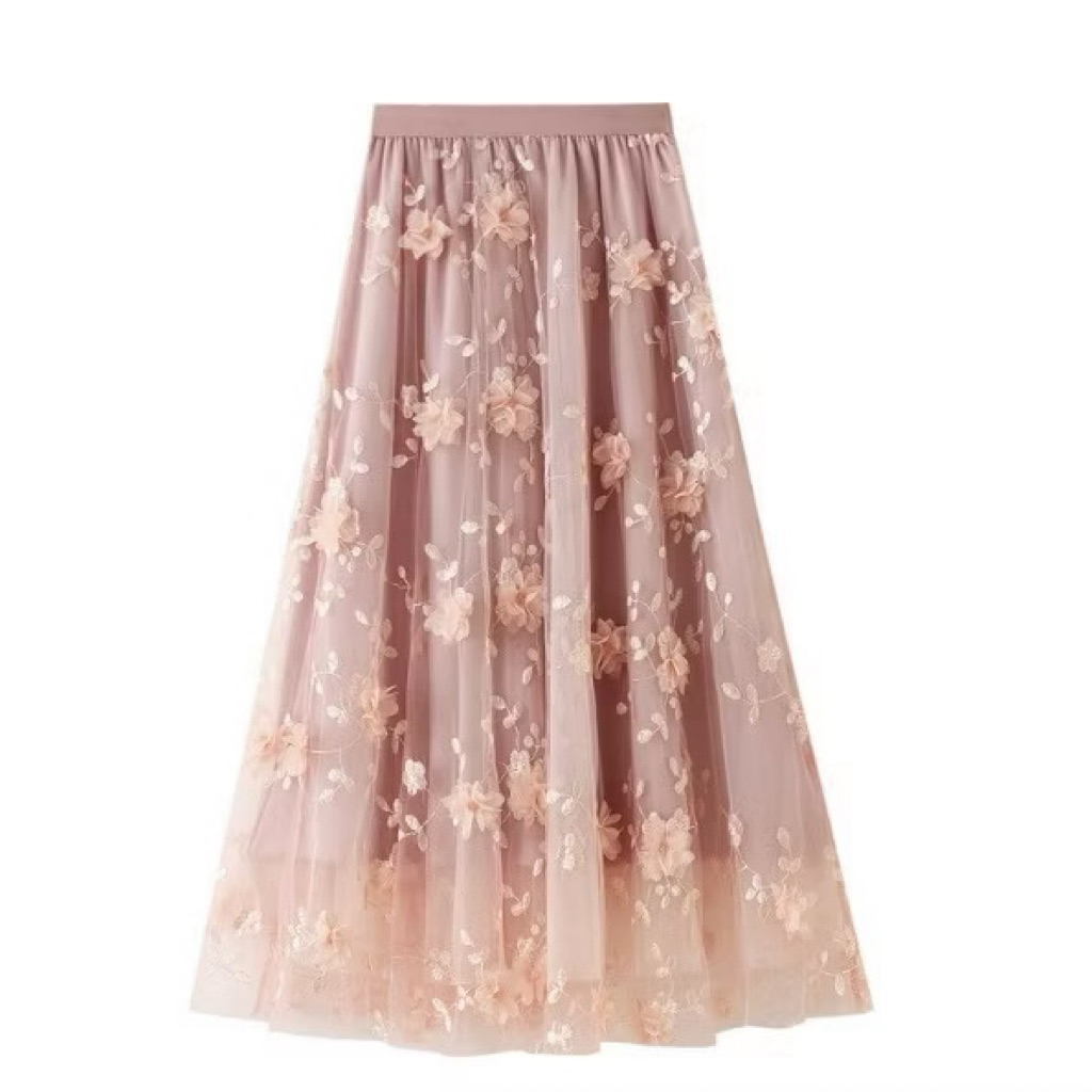 ROK TUTU BUNGA 3D PREMIUM IMPORT - ROK TUTU BUNGA TIMBUL IMPORT