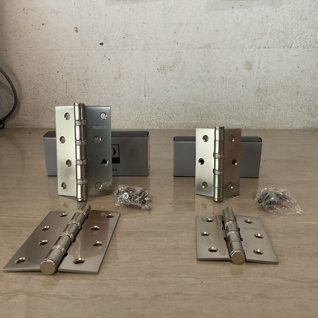 (sepasang)Engsel tebal putih SN Vaniro 3” 4” engsel pintu jendela