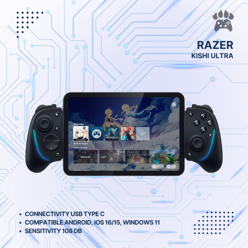 Razer Kishi Ultra - Console-Class Mobile RGB Gaming Controller with Haptics