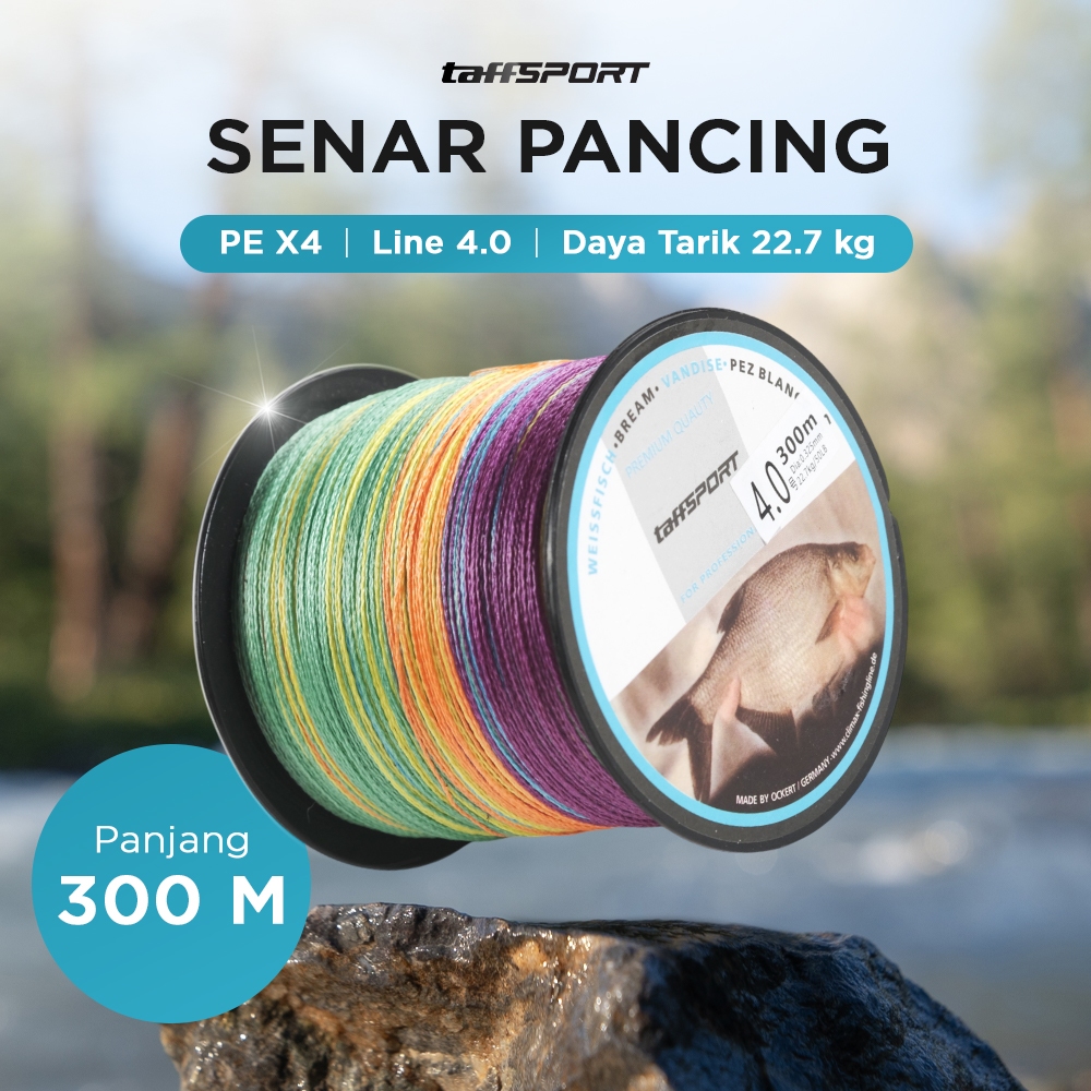 SENAR PE 300M MULTICOLOR SENAR PANCING TERMURAH SENAR PANCING ANTI KRITING SENAR KECIL KUAT - Senar 