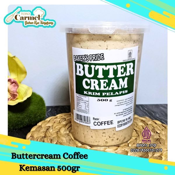 Buttercream Mocca / Coffee 500gr - Butter Cream siap pakai instant 3