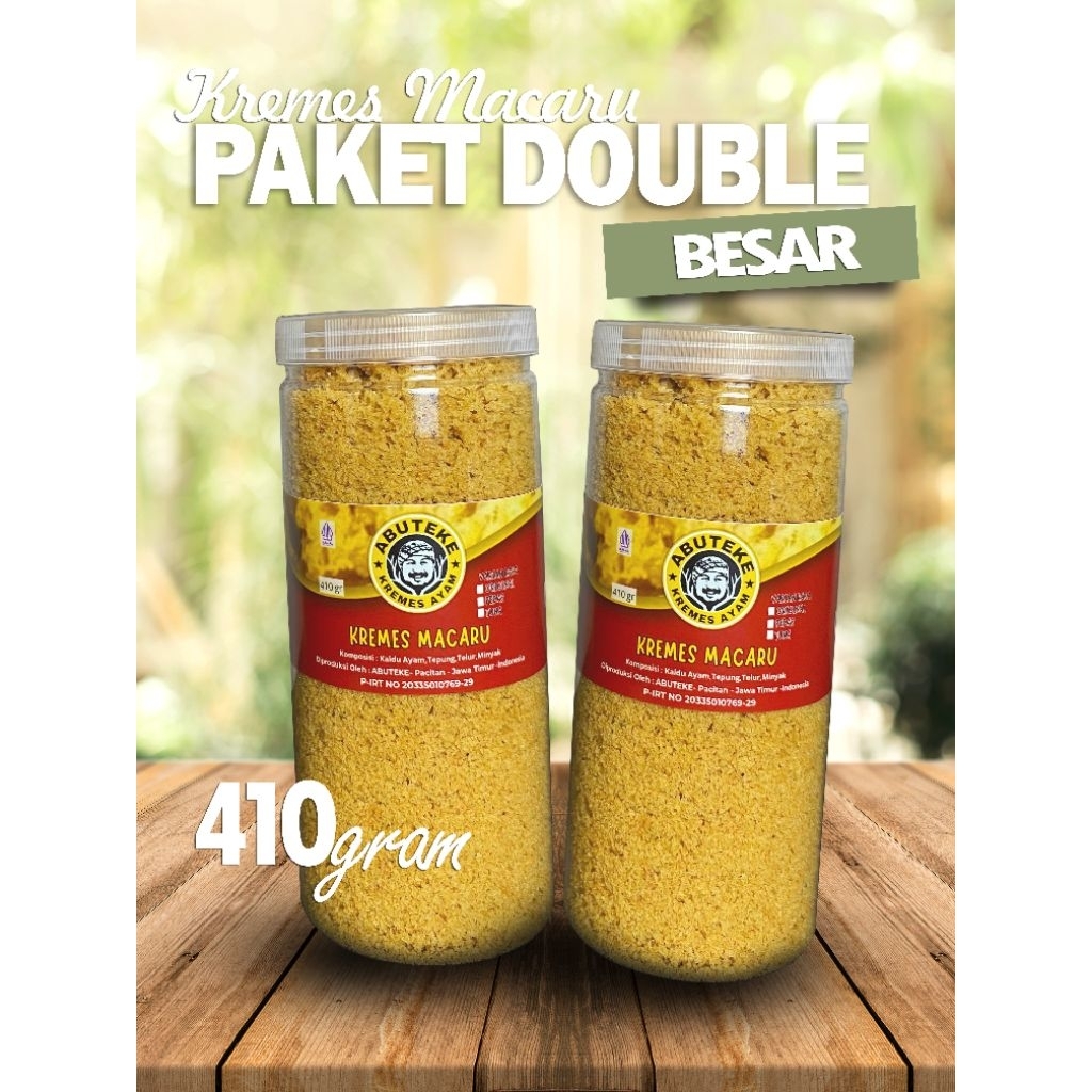 

Kremes Ayam Viral Murah 2 Toples 410 gram Original PAKDE BESAR Macaru