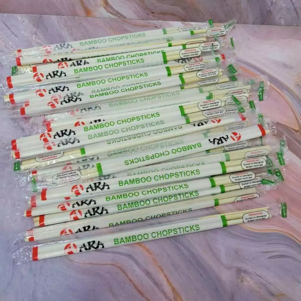 Sumpit Bambu Premium isi 50pcs/Sumpit+Tusuk Gigi / Sumpit Bambu