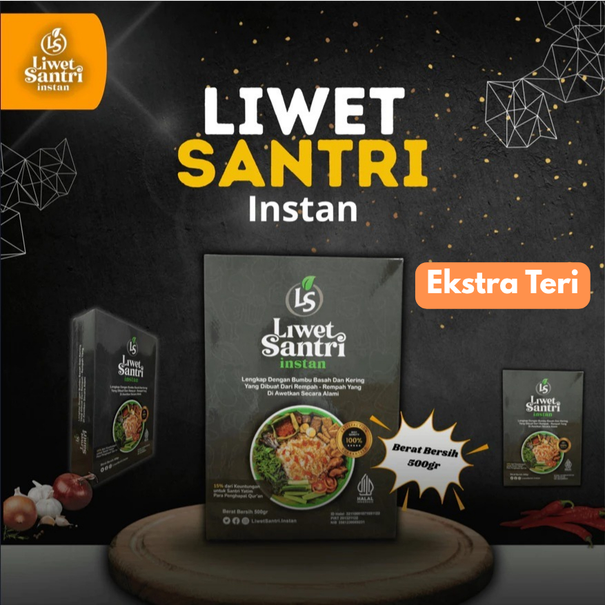 

Liwet Santri Instan 1/2kg Ekstra Teri Barokah Asli Buatan Santri garut Langsung Bisa Dimasak