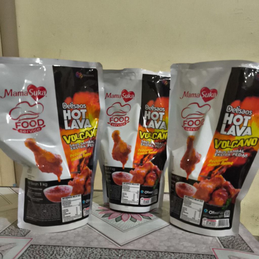 

Mamasuka saos hot larva volcano 1kg