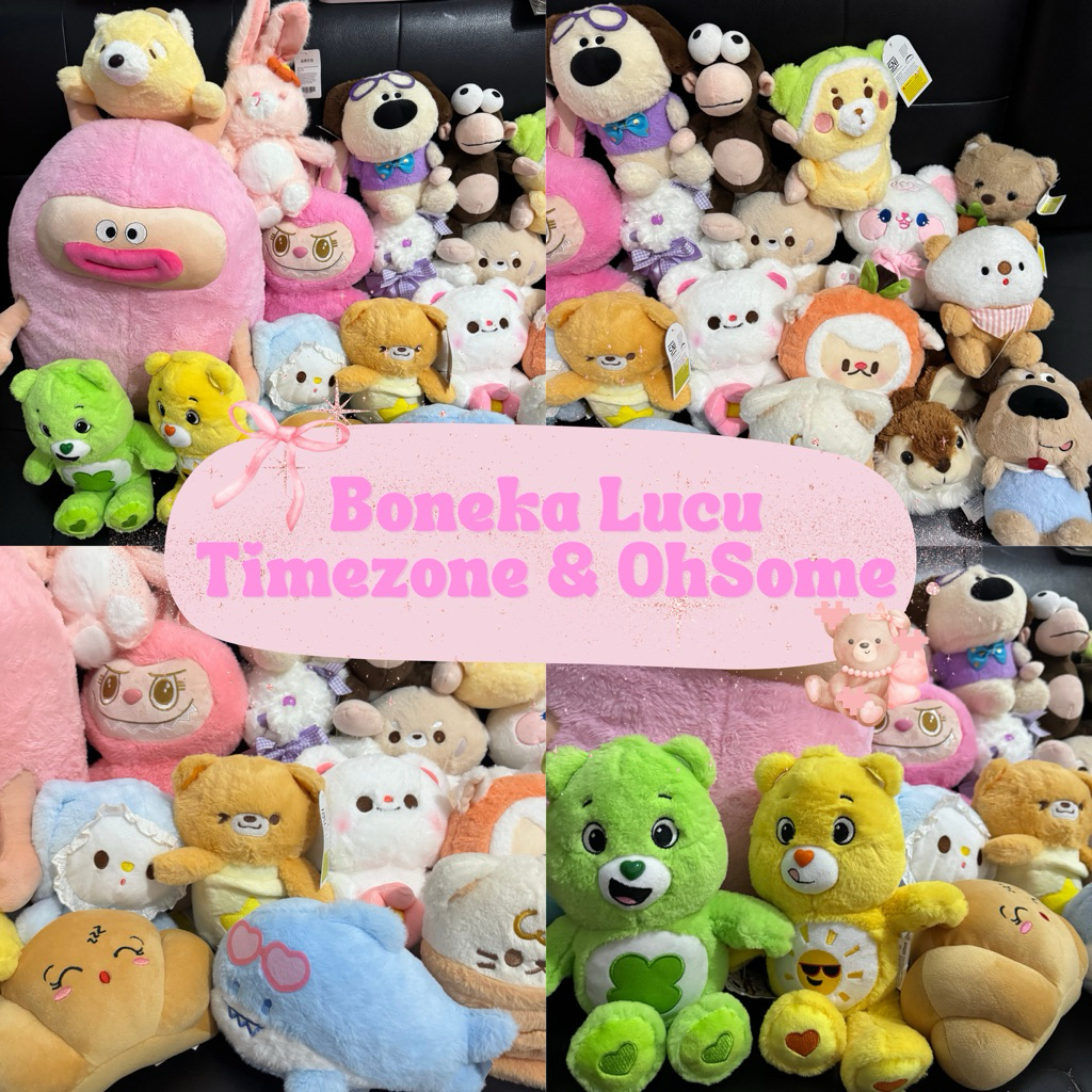 Boneka lucu Timezone dan Oh!Some (CareBears, Blue Origin)