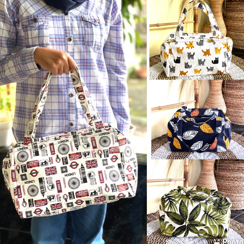 KODE N98J Hand Bag Travel Kanvas Size MediumTas Travel Jinjing