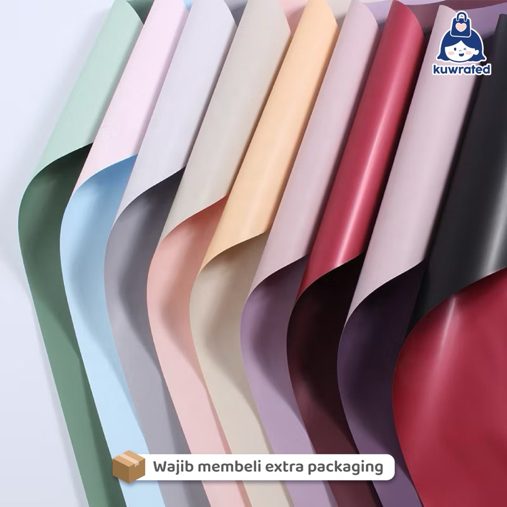 

(20 LEMBAR) BICOLOR FLOWER WRAPPING PAPER KERTAS BUKET BUNGA DUA WARNA CELLOPHANE TWO TONE TERMURAH