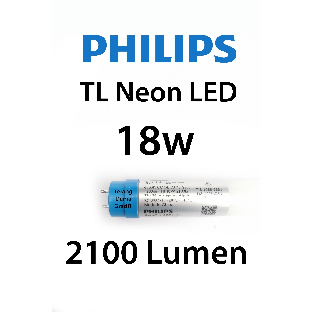 Lampu TL LED 18w Philips 2100 lumen Philips Neon LED 18w 2100 lumen Philips TL LED master 18w 2100 l