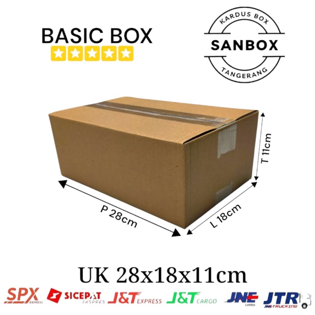 

Kardus Box Polos UK 28x18x11cm