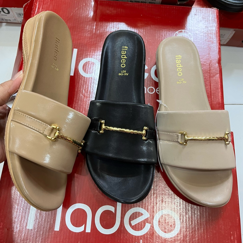 SANDAL FLAT WANITA FLADEO ORI