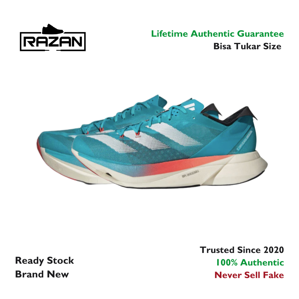Adidas Adizero Adios Pro 3 Lucid Cyan 100% Authentic Original