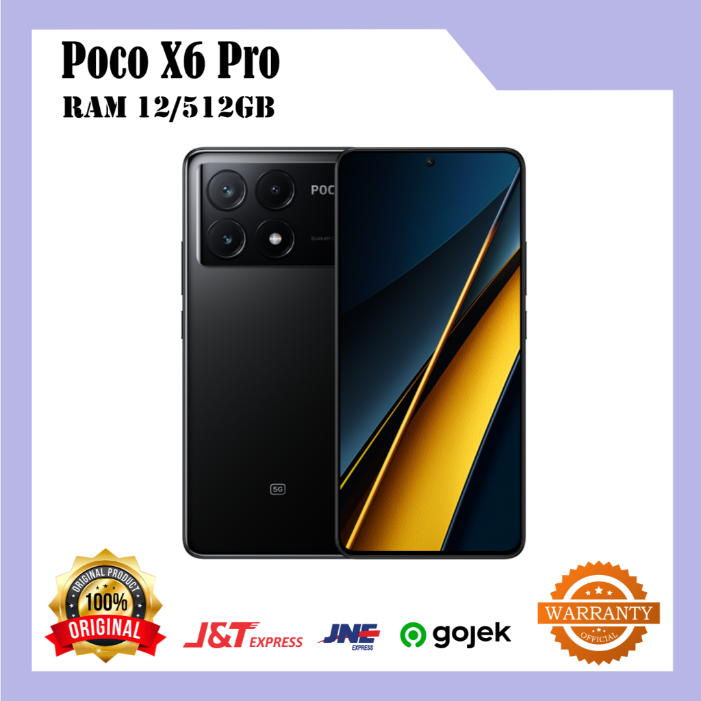 Poco X6 Pro 5G 12/512GB Garansi Resmi