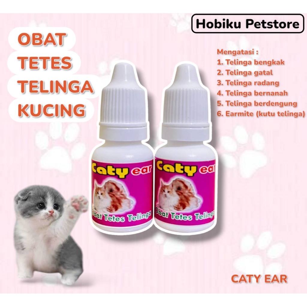 Obat Tetes Telinga Kucing Telinga Berair Telinga Gatal Kucing Caty Ear