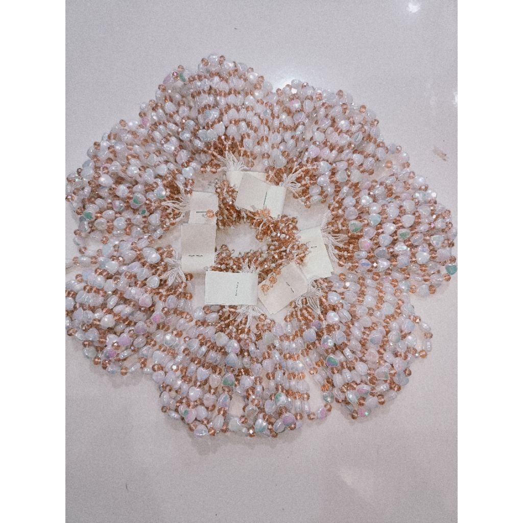 1 lusin atau 12 pcs Gelang Love kristal