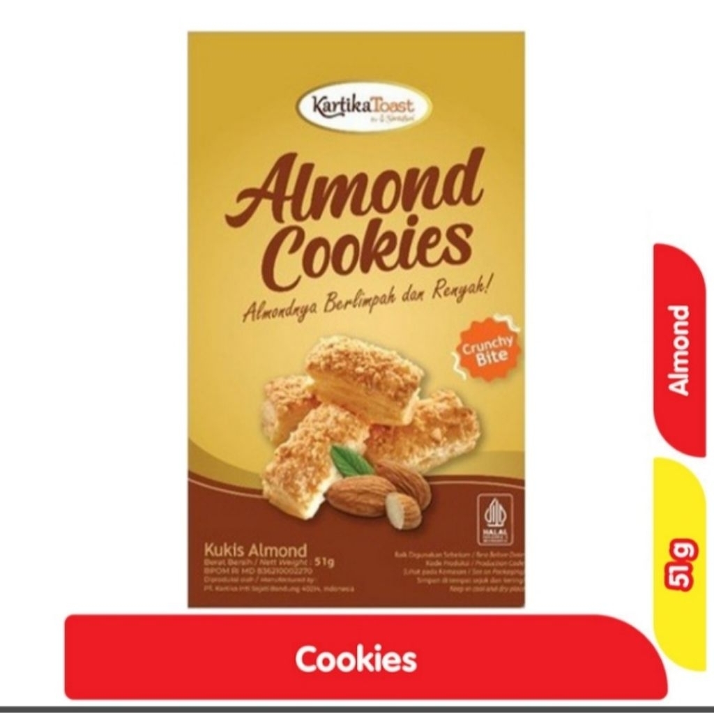 

almond cookies kartikasari 51g