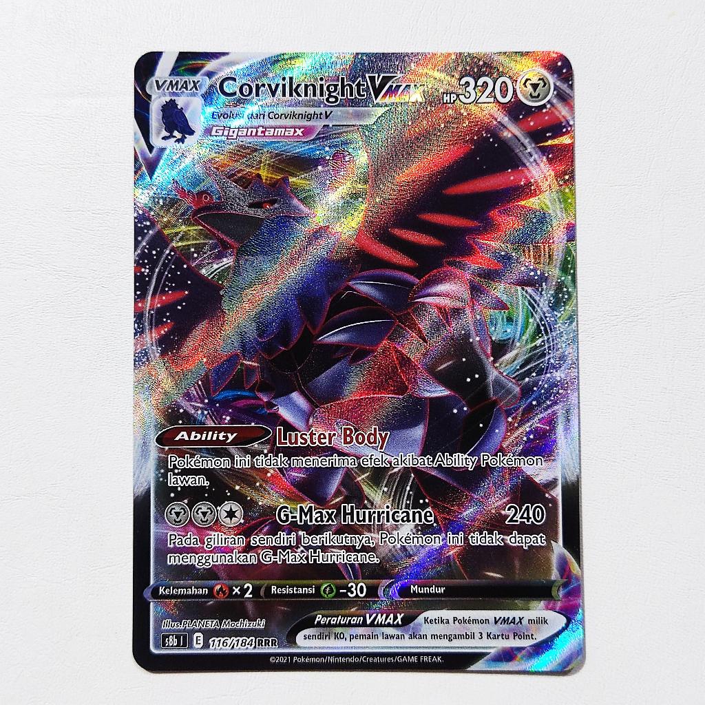 Corviknight VMAX RRR 116/184 S8b - Kartu Pokemon Indonesia