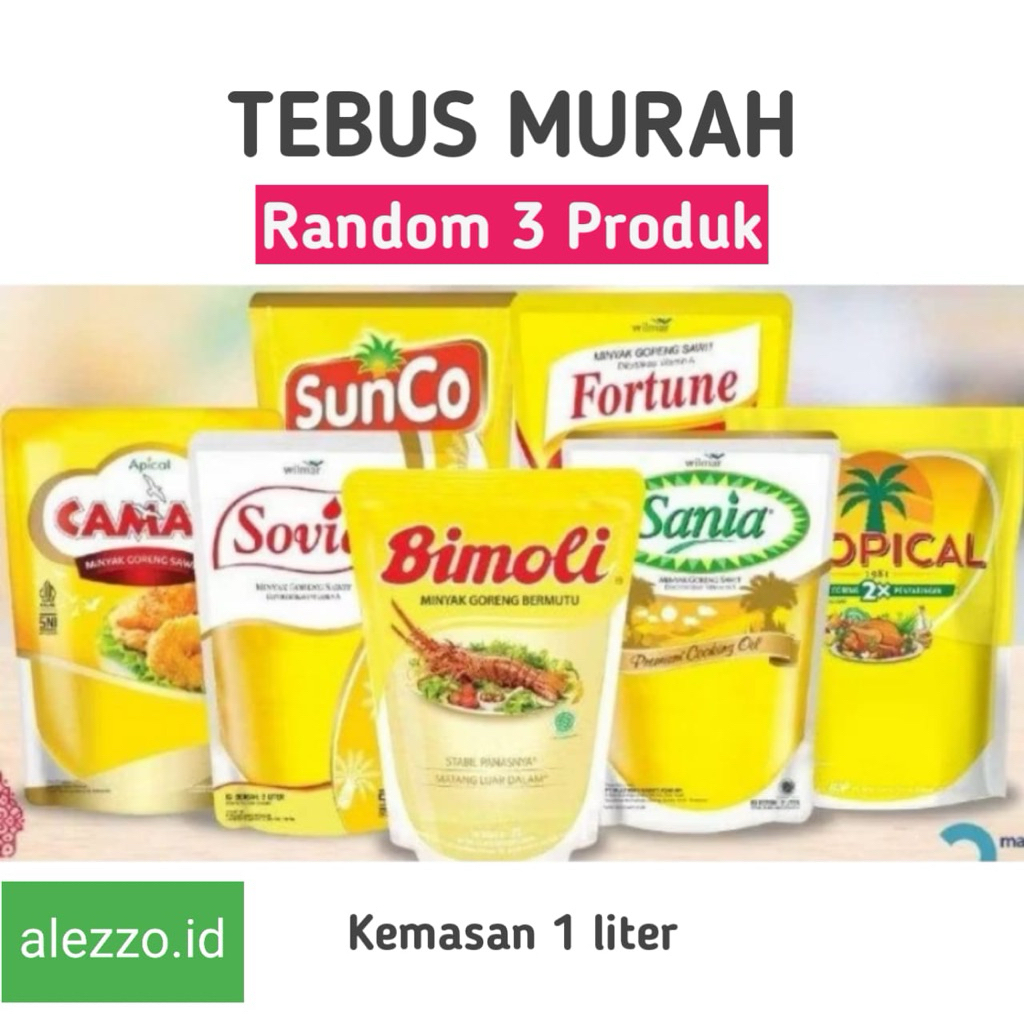 

Minyak Murah 1 Liter TEBUS MURAH random 3 Produk