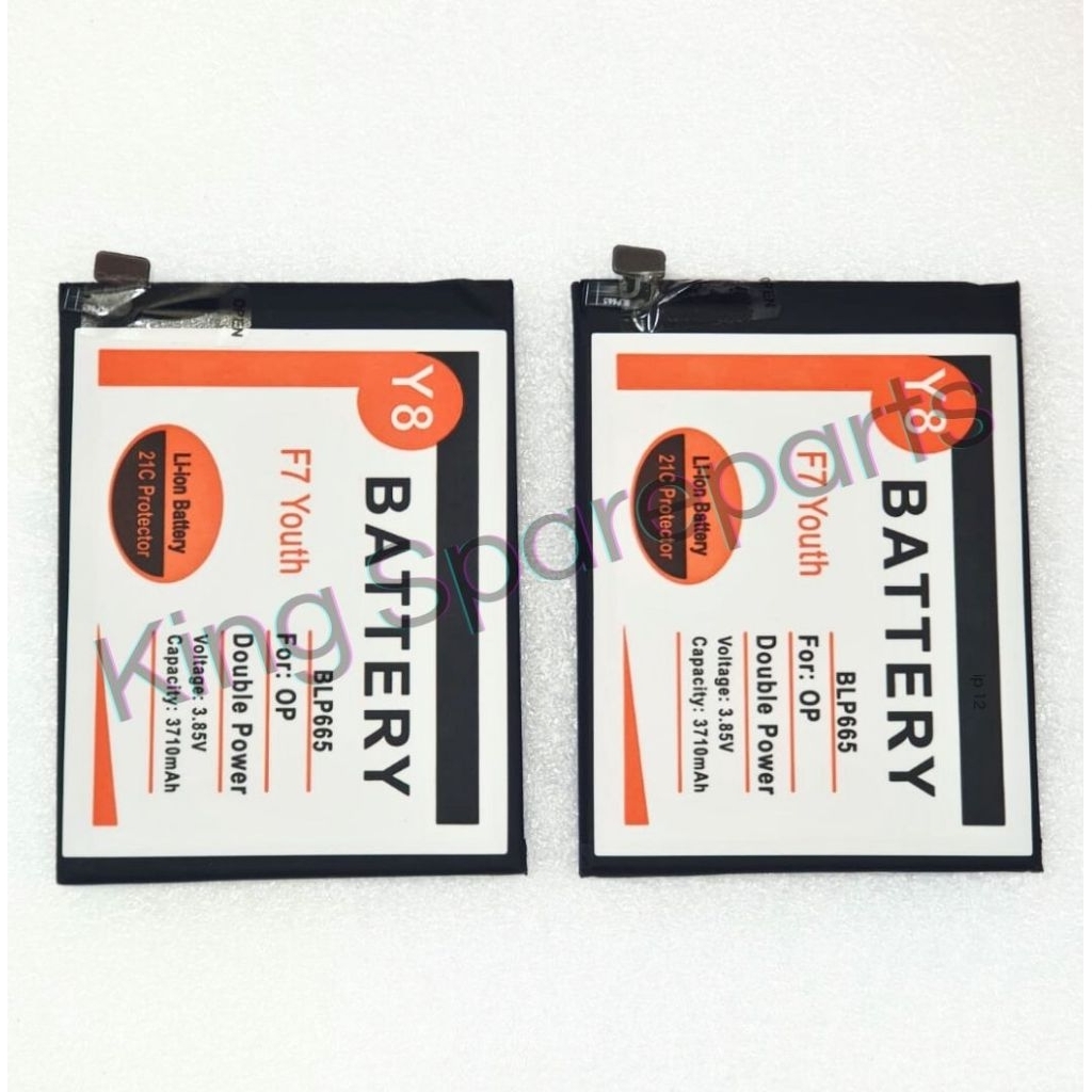BATERAI BATRE BATTERY OPPO F7 YOUTH BLP665 DOUBLE POWER Y8