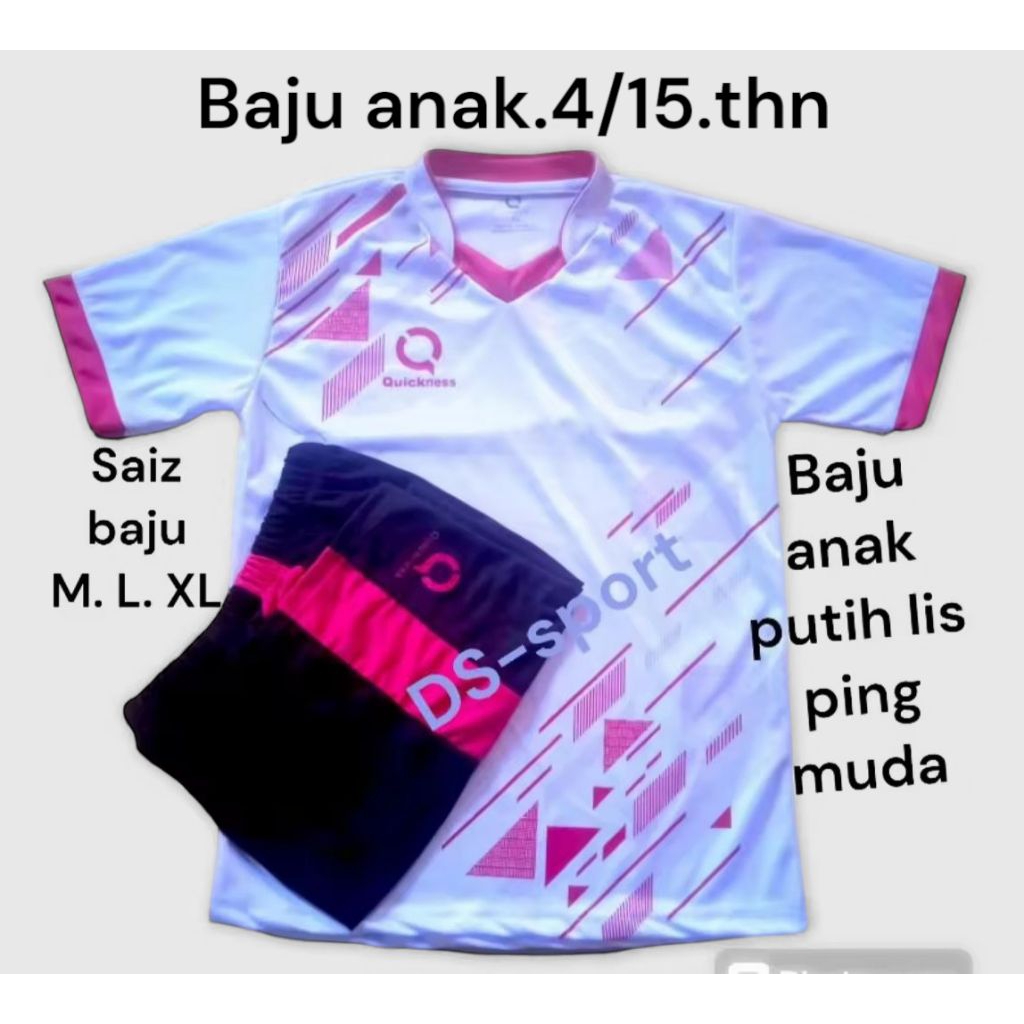 stelan jersy anak Baju bola futsal jersy anak kaos olahraga badminton bola volli baju anak