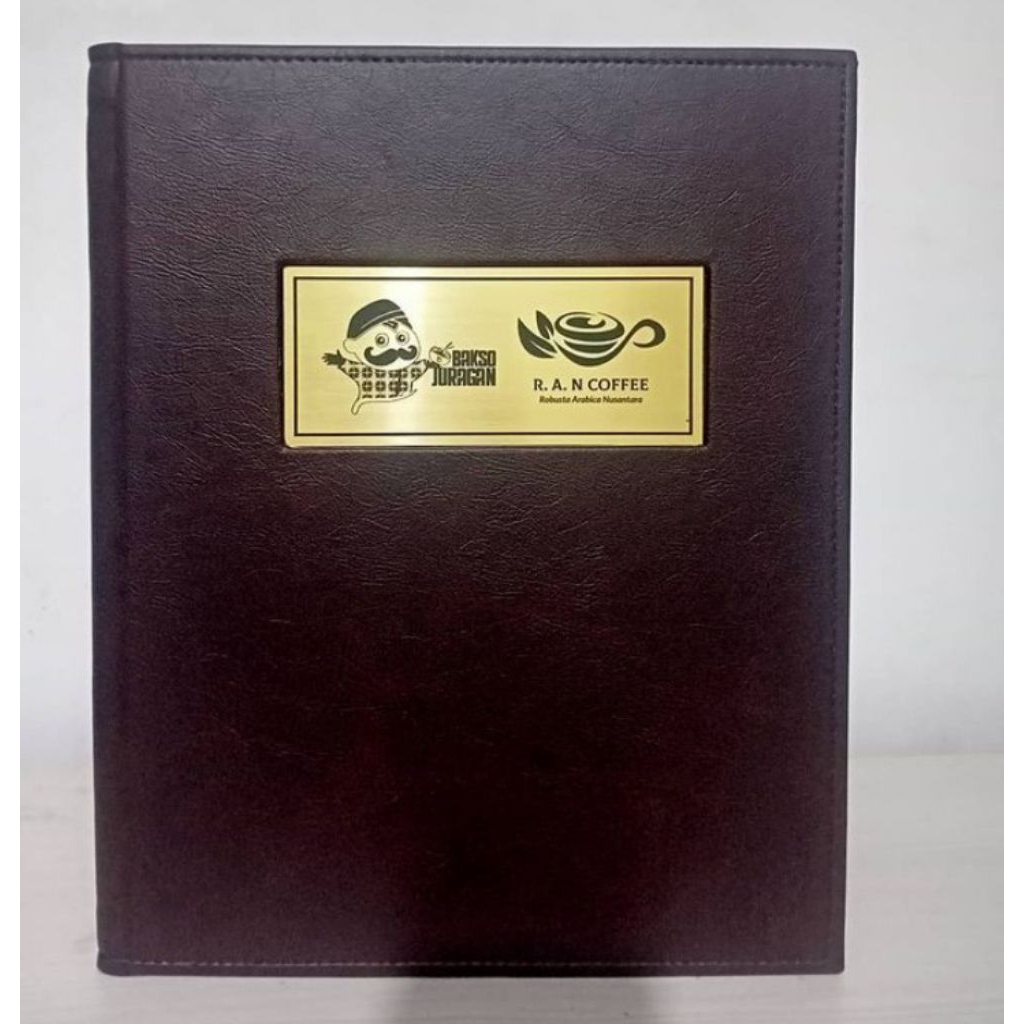 

cover buku menu logo grapo a4 kulit