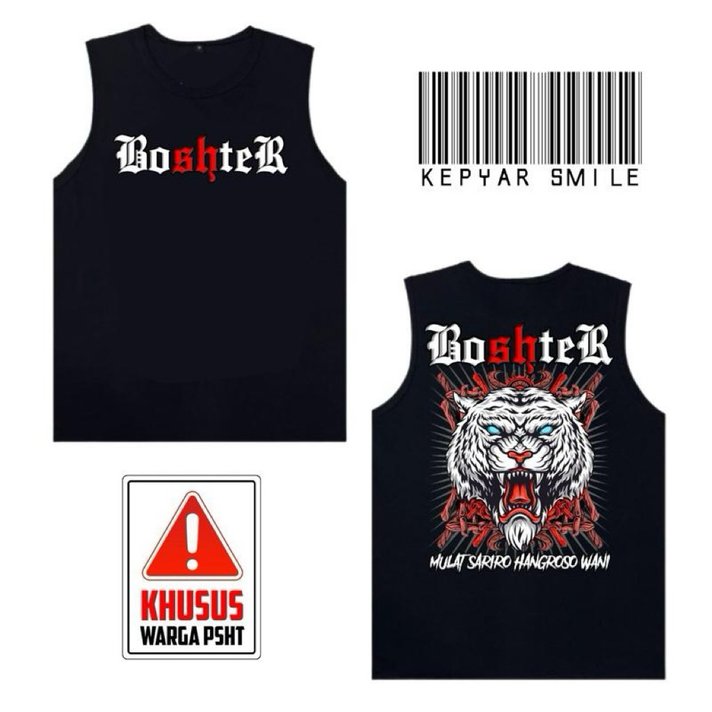 Singlet PSHT BOSHTER Free Stiker