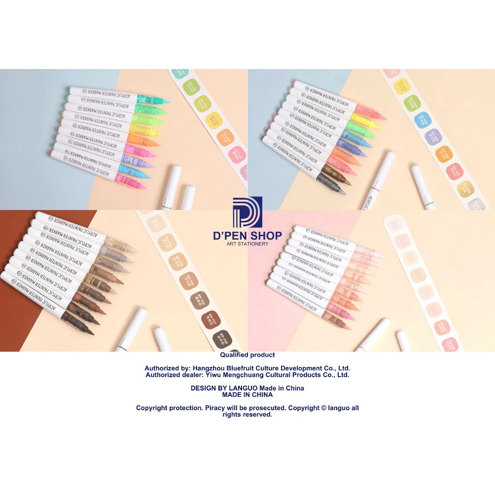 

KODE F82C Spidol Cat Akrilik Painting Marker Set 9 Warna Acrylic Soft Tip untuk Sketsa Kaligrafi Ilustrasi Beauty Skin Color Maillard Series dpamine dpamine series 2 Languo