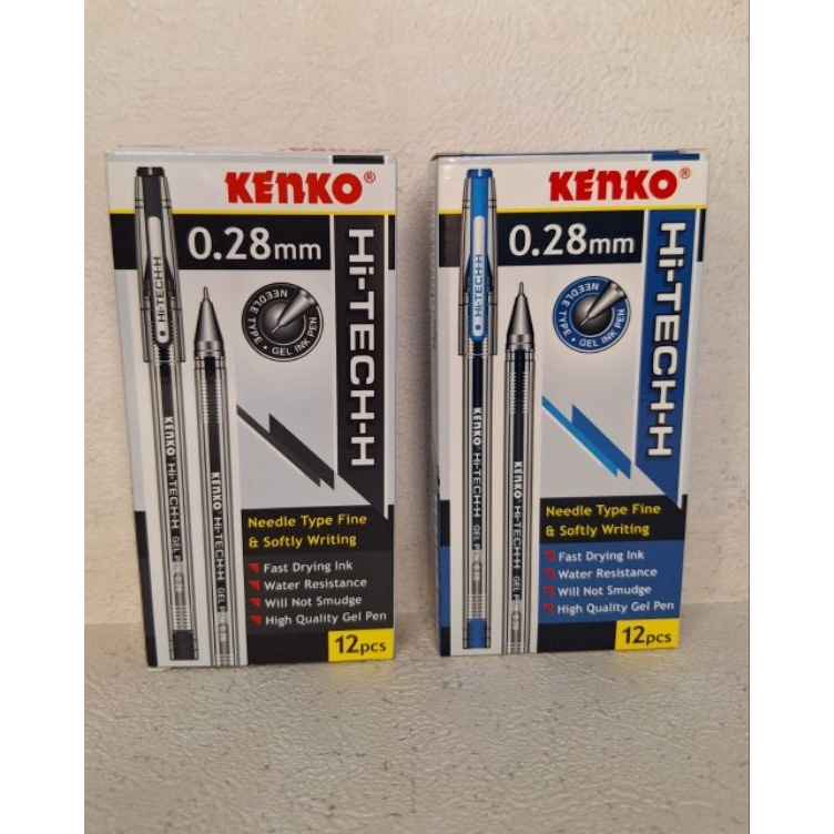 

KODE G67Z Pulpen HiTechH Kenko 28mm HitamBiruAbuAbu Per Pak