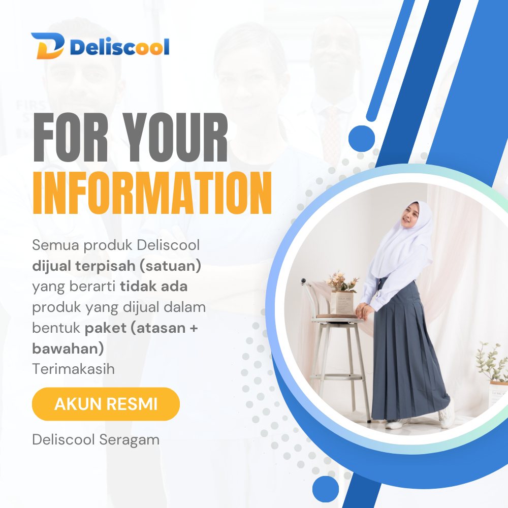 Seragam SMA Rok Panjang Rempel Bawah Pinggang Abu - Seragam Sekolah - Rok Rempel - Rok SMA
