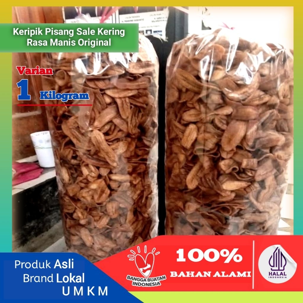 

GRATIS ONGKIR !!! Keripik Pisang Sale Kering gurih manis original 1kg / Keripik Pisang Sale Kering Original / keripik Pisang Jari Original manis 1kg
