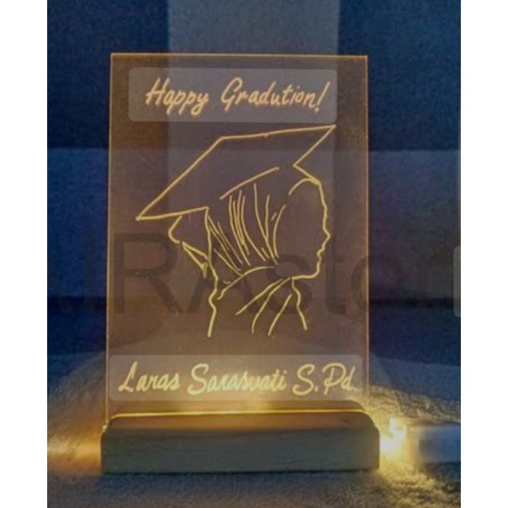 Custom gift led, Akrilik led custom,Lampu tidur Akrilik led