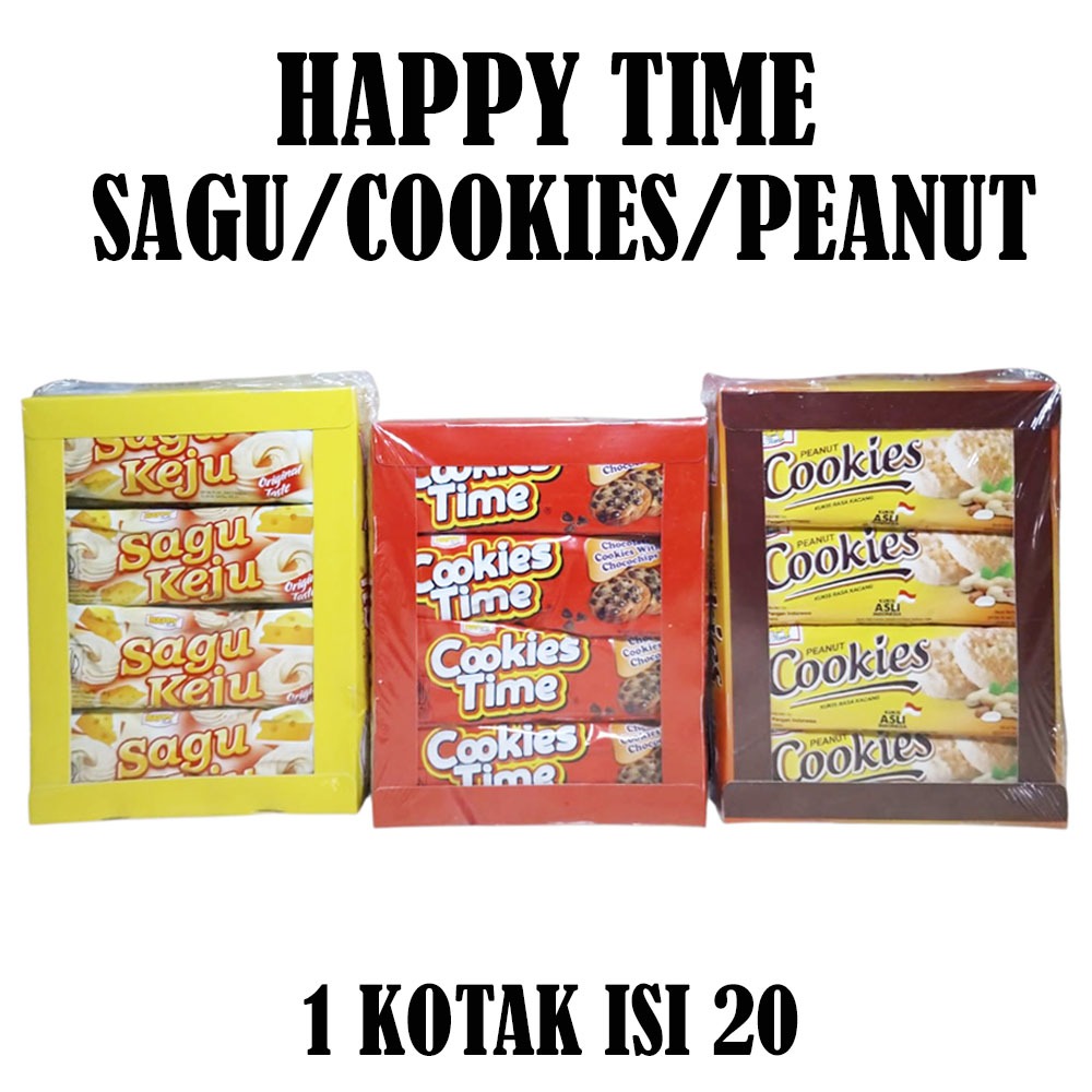 

Gooku 28 Store Happy Time Cookies Time / Peanut Cookies / Sagu Keju Kotak Isi 20
