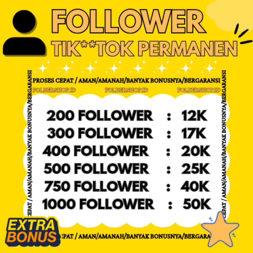 Followers Tik**Tok Real Aktif Permanen Bergaransi