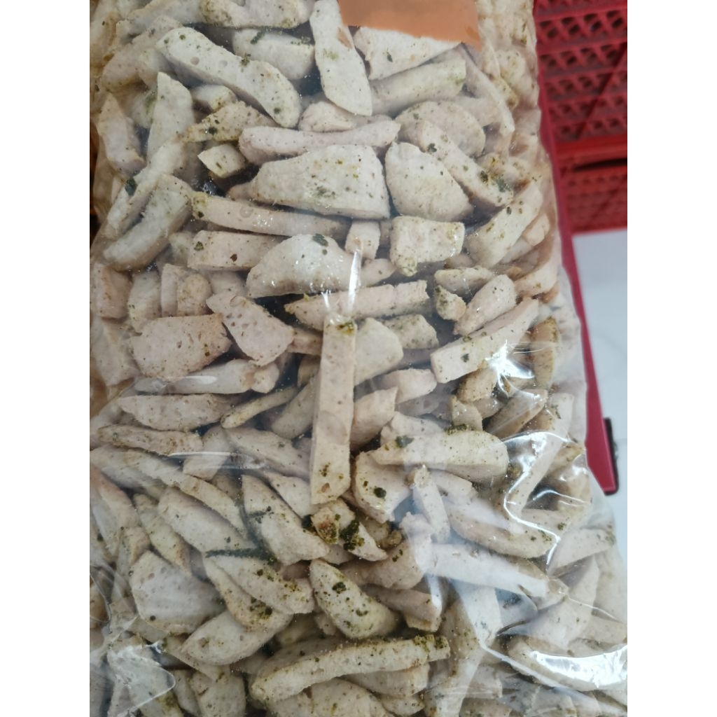 

BASRENG PEDAS EKSTRA DAUN JERUK MAZFOOD 100 GR KEMASAN FOIL BASRENG IKAN MANTUL