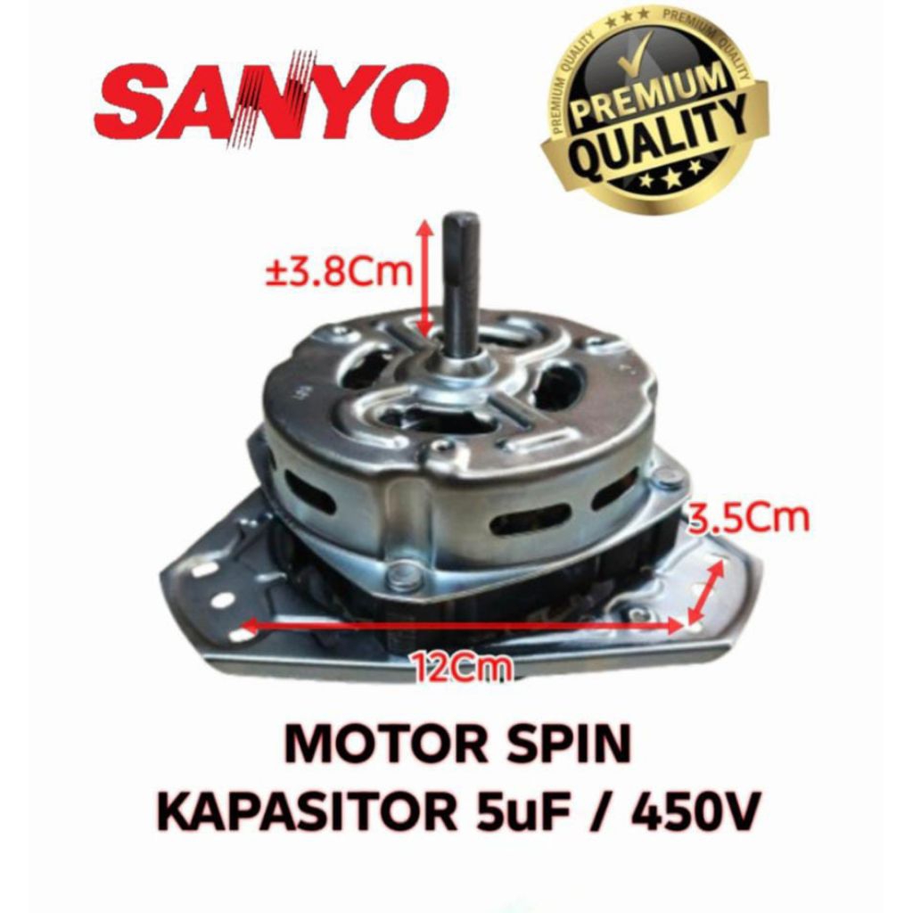 DINAMO PENGERING | MOTOR SPIN MESIN CUCI SANYO SW-730XT