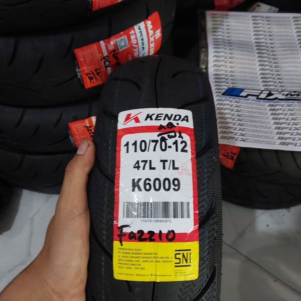 BAN KENDA 110/70 12 BAN KENDA RING 12 FAZZIO, FILANO DAN VESPA MATIC