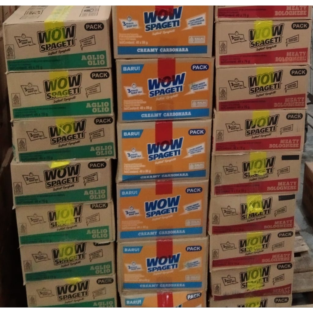 

Termurah !! WoW Spageti 1 Dus isi 40pcs