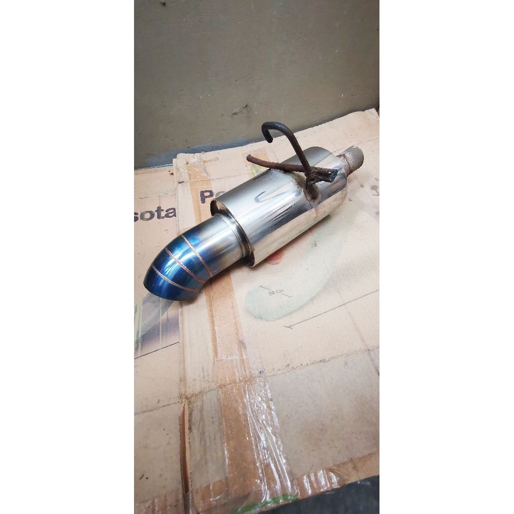 muffler JS Racing knalpot mobil suara bass