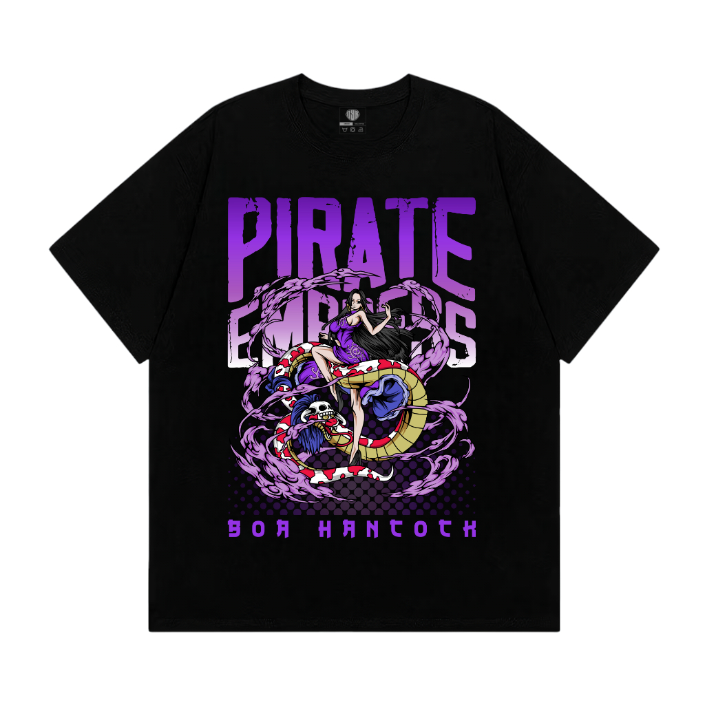 OYB Kaos Boa Hancock Pirate Empress Anime One Piece T-Shirt Baju Pria dan Wanita Lengan Pendek