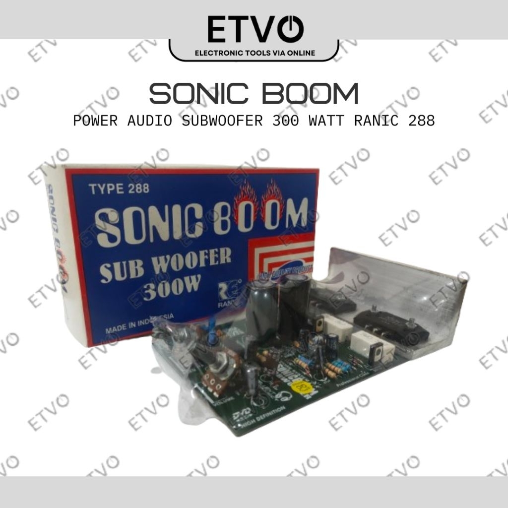 Kit Power Amplifier Subwoofer 300Watt Sonic Boom RE 288