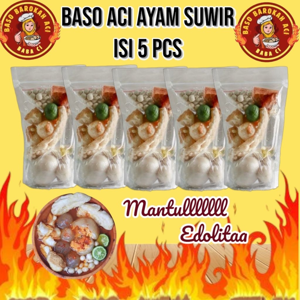 

Baso aci ayam suwir isi 5 bungkus