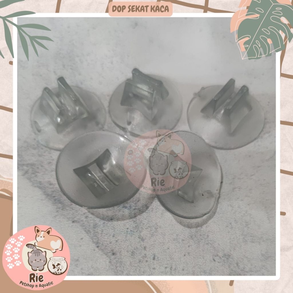 Dop Sekat Kaca Aquarium / Jepit Kaca Aquarium