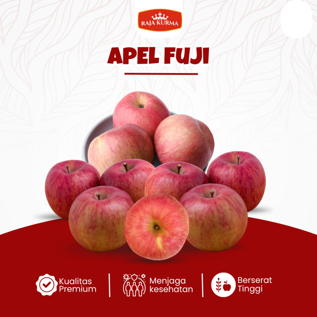 

Apel Fuji -+ 500gr Dan 1kg Buah Segar Import Premium Raja Kurma