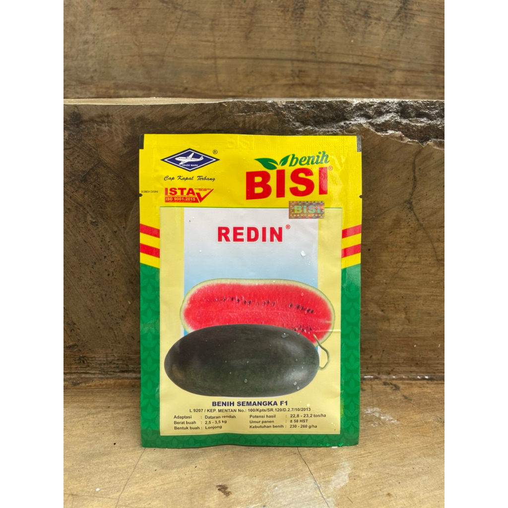 benih semangka merah redin f1 bibit semangka merah bisi cap kapal terbang