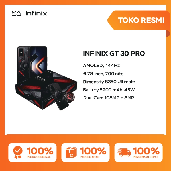 Infinix GT 30 Pro 8/256GB Gift Box - Garansi Resmi