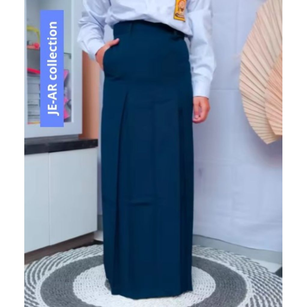 stelan seragam sekolah SMP biru putih